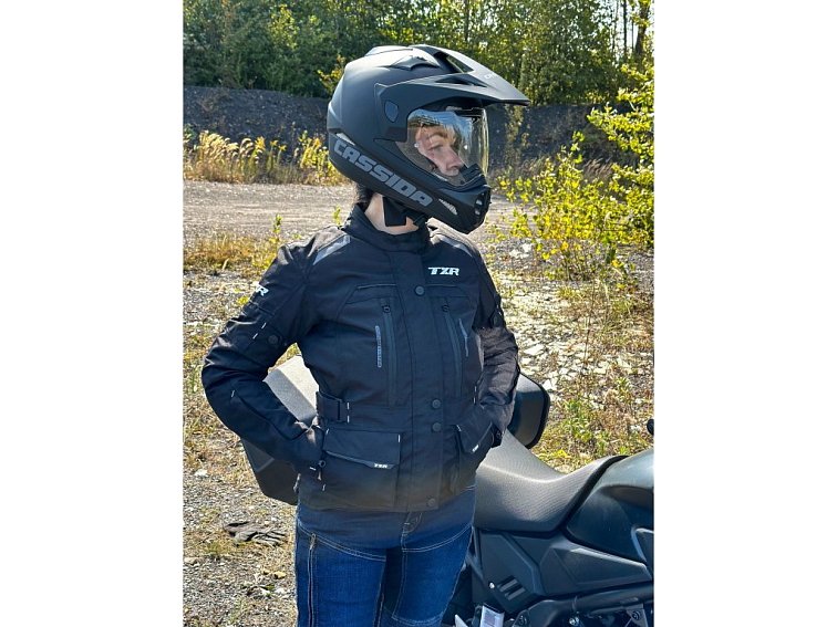 Dámská bunda na motorku TXR Visper černá