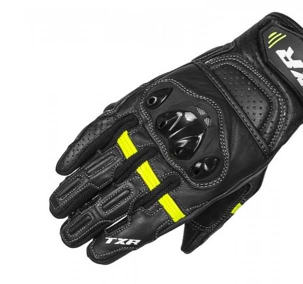 Rukavice na motorku TXR Hyper černo-fluo žluté