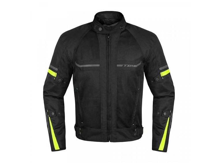 Bunda na motorku TXR Steward černo/šedo/fluo žlutá