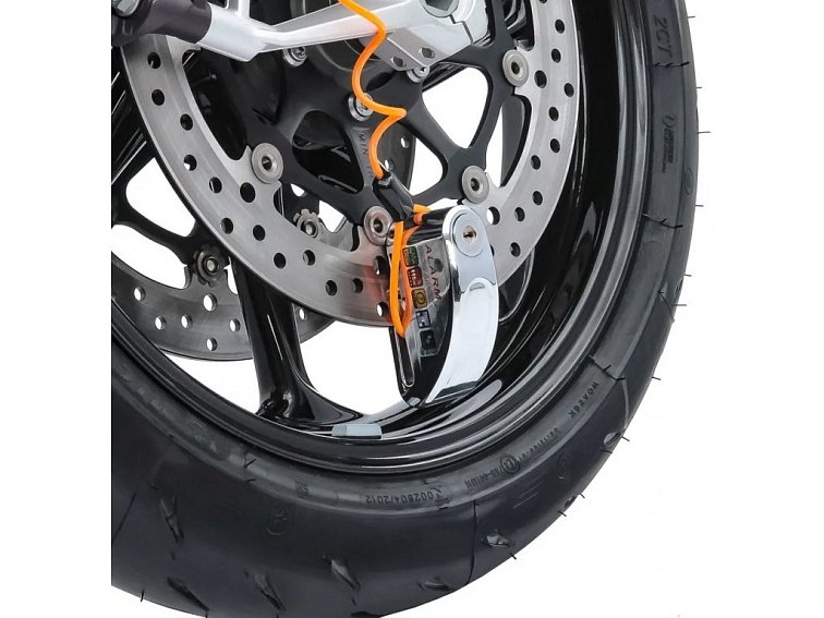 Moto zámek s alarmem 110db TXR černý