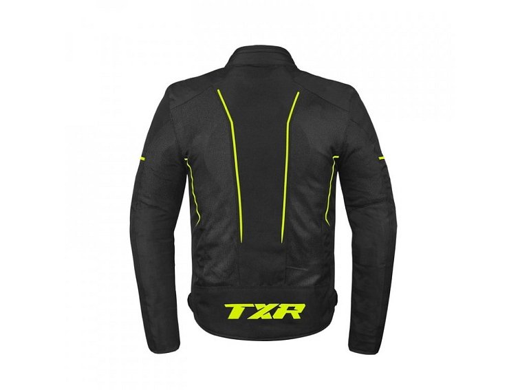 Bunda na motorku TXR Aero černo-fluo žlutá