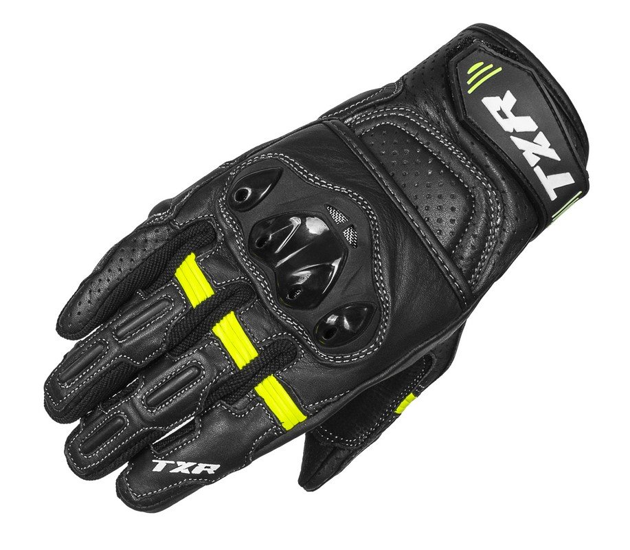 Rukavice na motorku TXR Hyper černo-fluo žluté