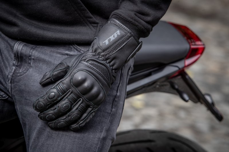 Rukavice na motorku TXR Visper černé – foto 3