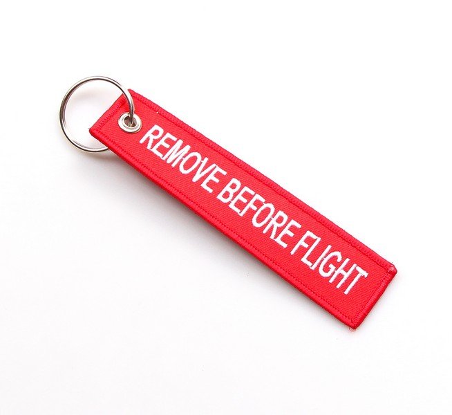 Textilní klíčenka TXR Remove before flight – foto 2