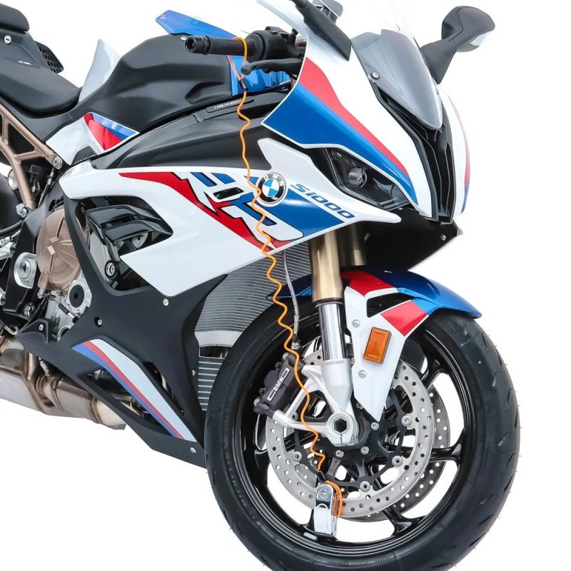 Zámek na motorku s alarmem 110dB TXR chrom – foto 6