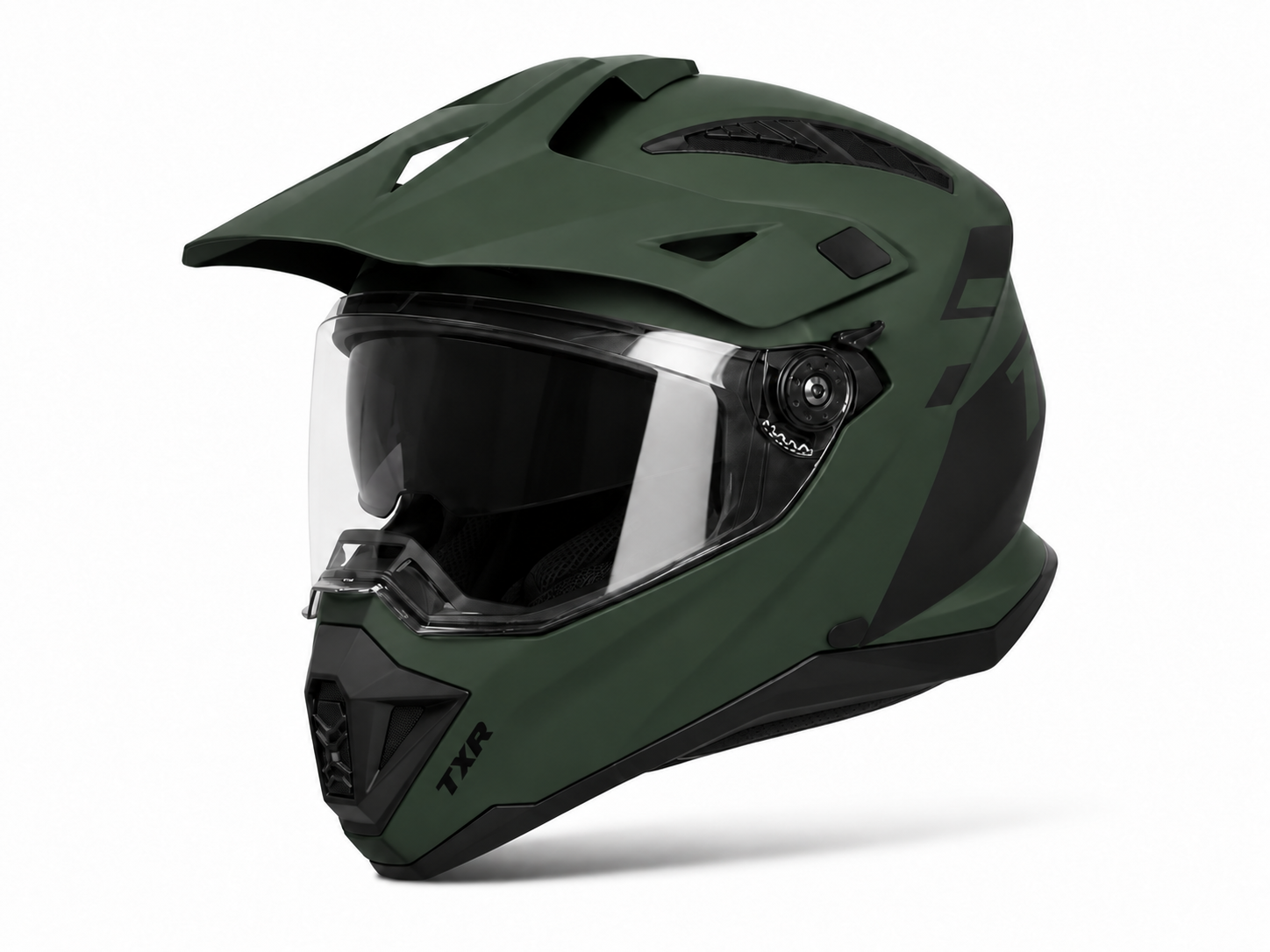 Enduro přilba TXR Explorer khaki matná