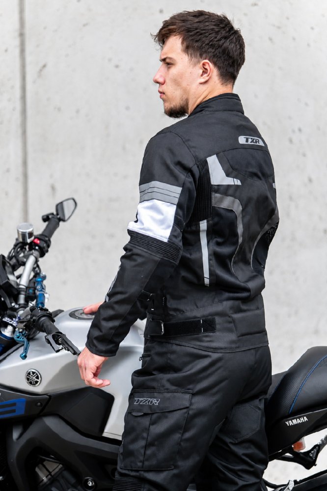 Bunda na motorku TXR Alpine černo-bílo-šedá – foto 5