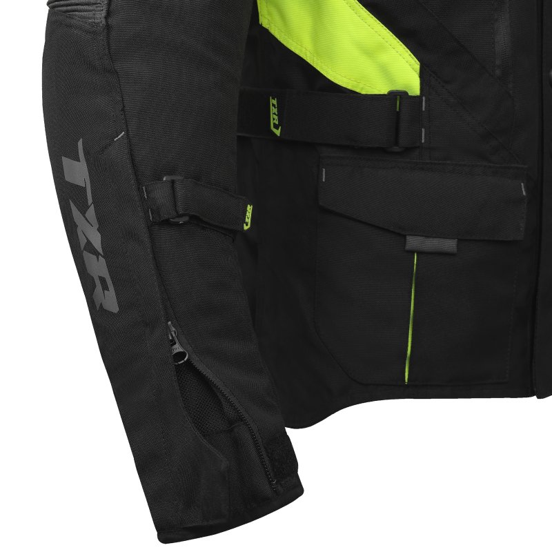 Bunda na motorku TXR Compass černo-šedo-fluo žlutá – foto 7