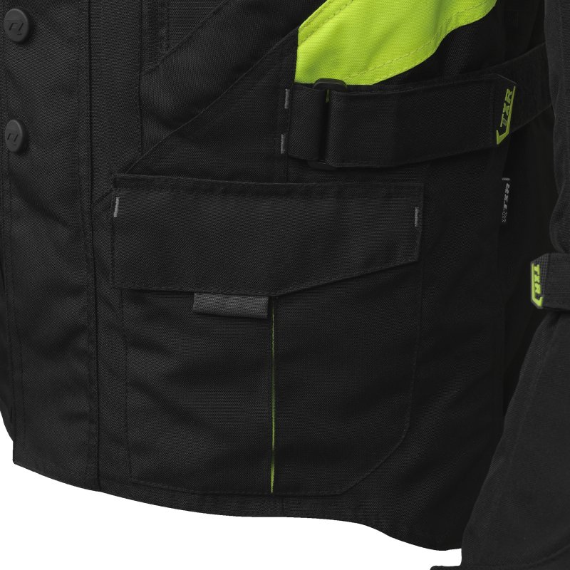 Bunda na motorku TXR Compass černo-šedo-fluo žlutá – foto 5