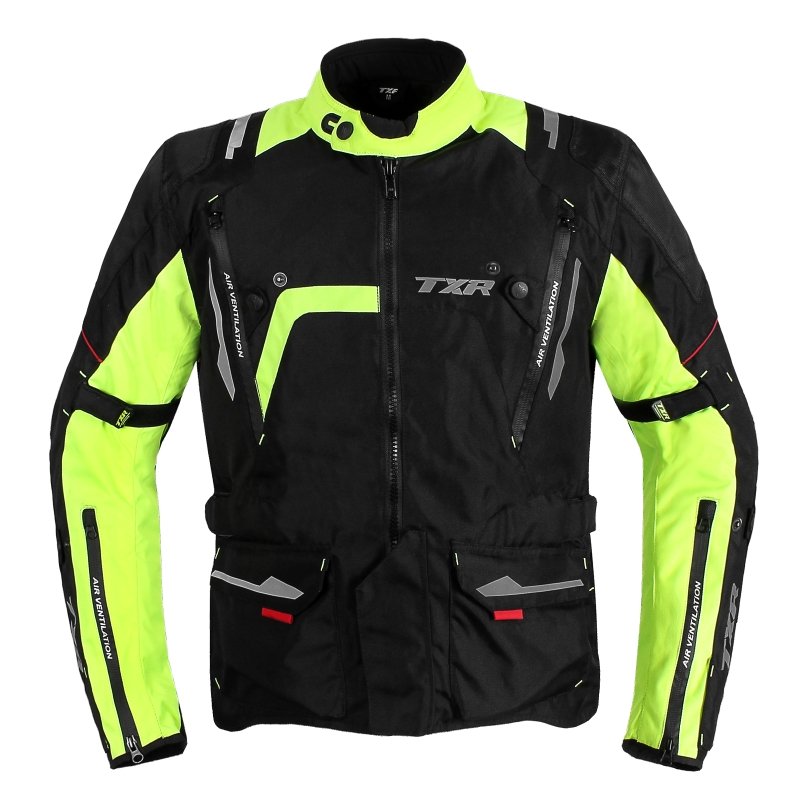 Bunda na motorku TXR Enduro černo-fluo žlutá – foto 2