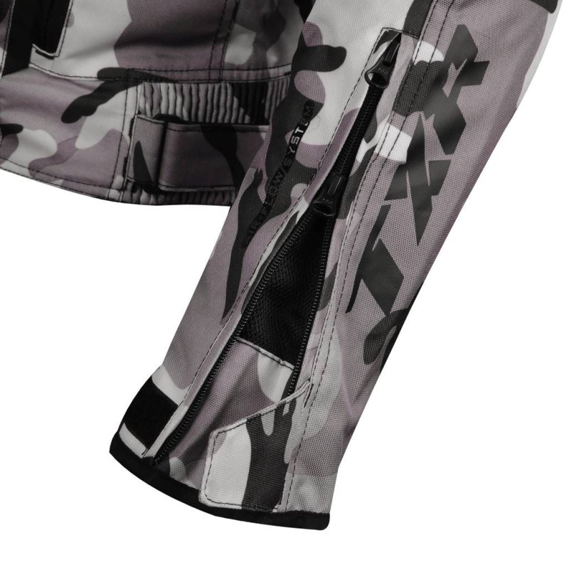 Bunda na motorku TXR Gunner Camo šedá – foto 5