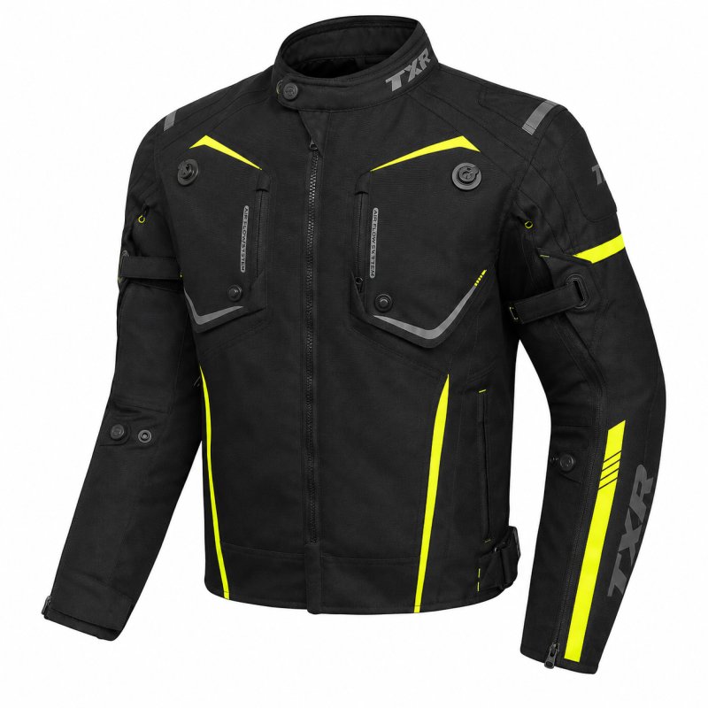 Bunda na motorku TXR Spike 2 černo-fluo-žlutá