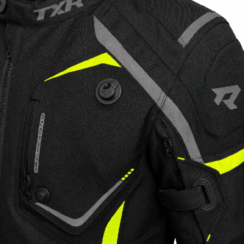 Bunda na motorku TXR Spike 2 černo-fluo-žlutá – foto 4