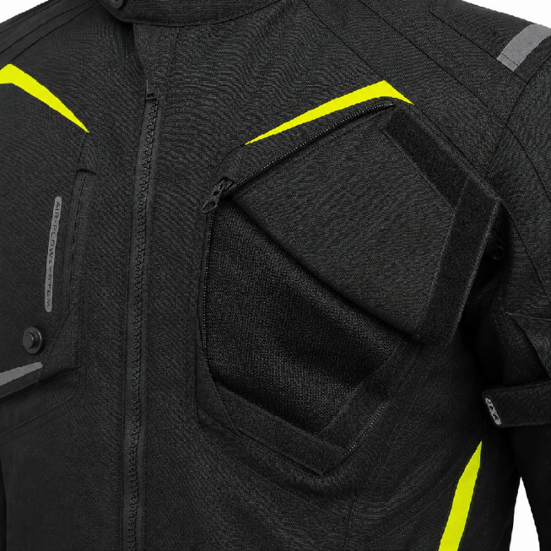 Bunda na motorku TXR Spike 2 černo-fluo-žlutá – foto 5