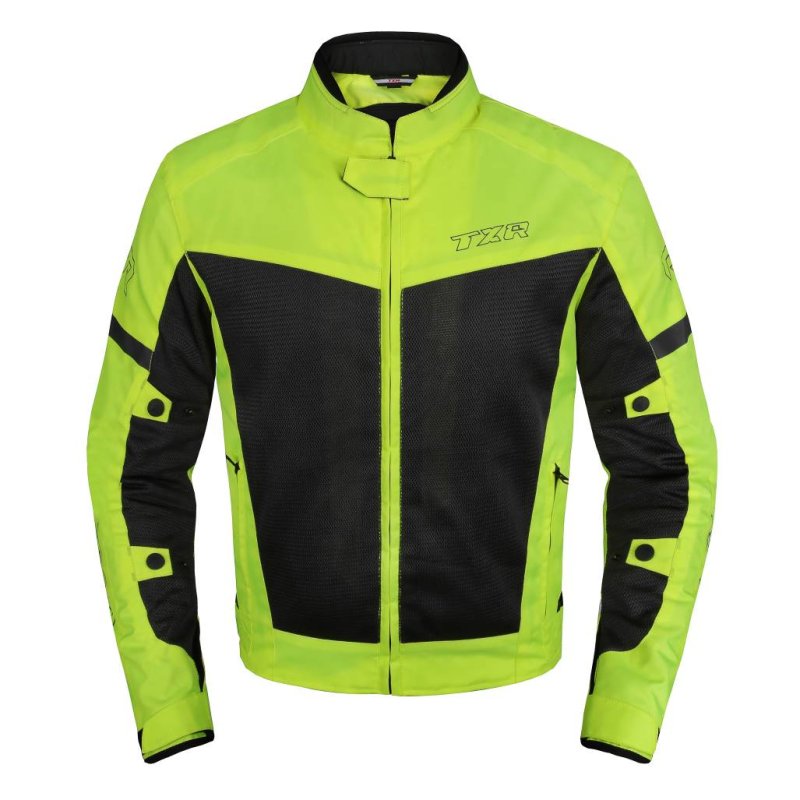 Bunda na motorku TXR Summer fluo žluto-titanová – foto 3