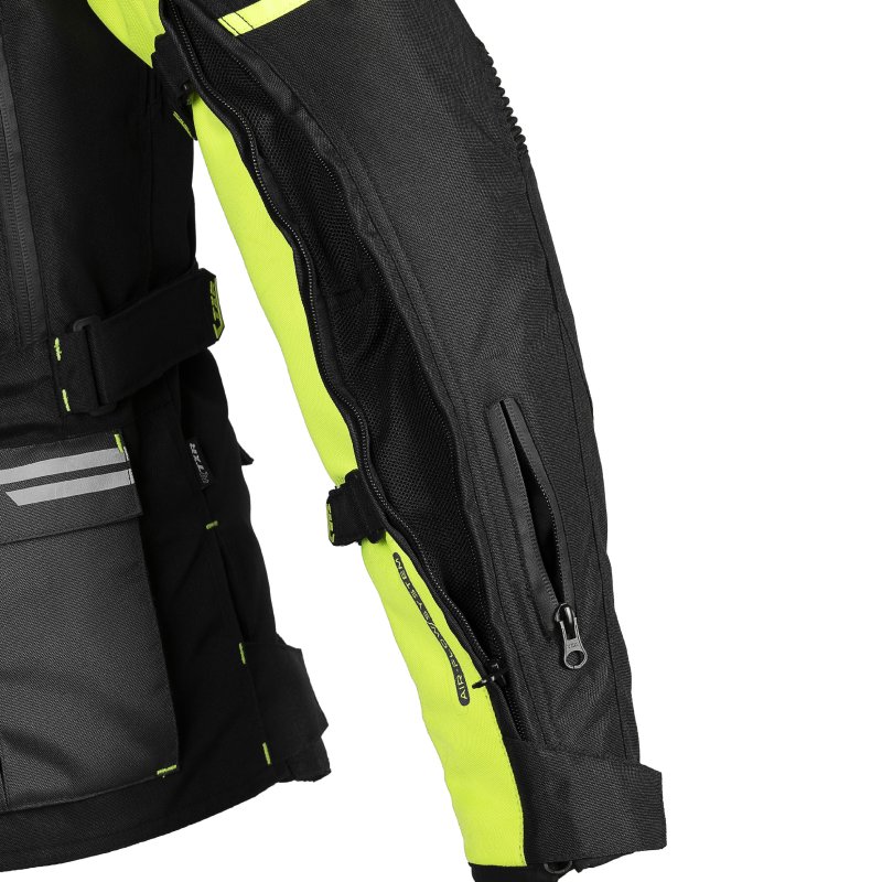 Bunda na motorku TXR Tracer černo-šedo-fluo žlutá – foto 6