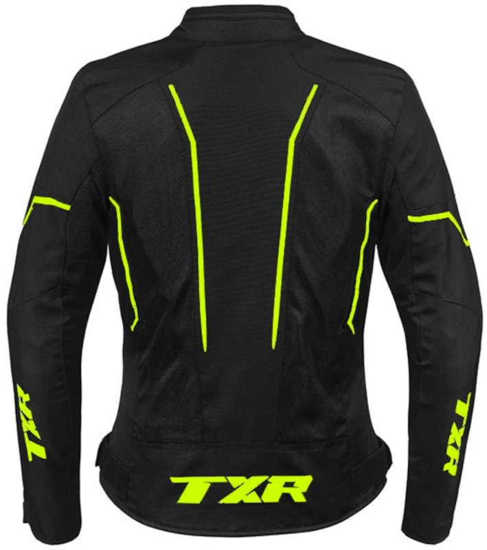 Dámská bunda na motorku TXR Aero černo-fluo žlutá – foto 3