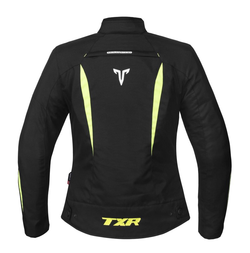 Dámská bunda na motorku TXR Elisa černo-fluo žlutá – foto 2