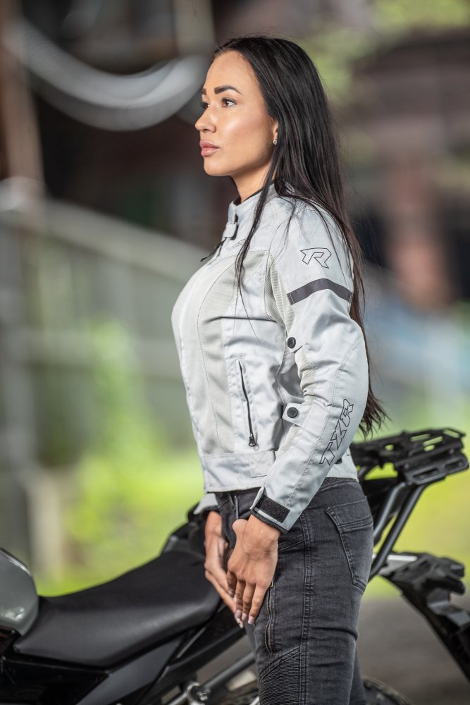 Dámská bunda na motorku TXR Summer stříbrná – foto 6