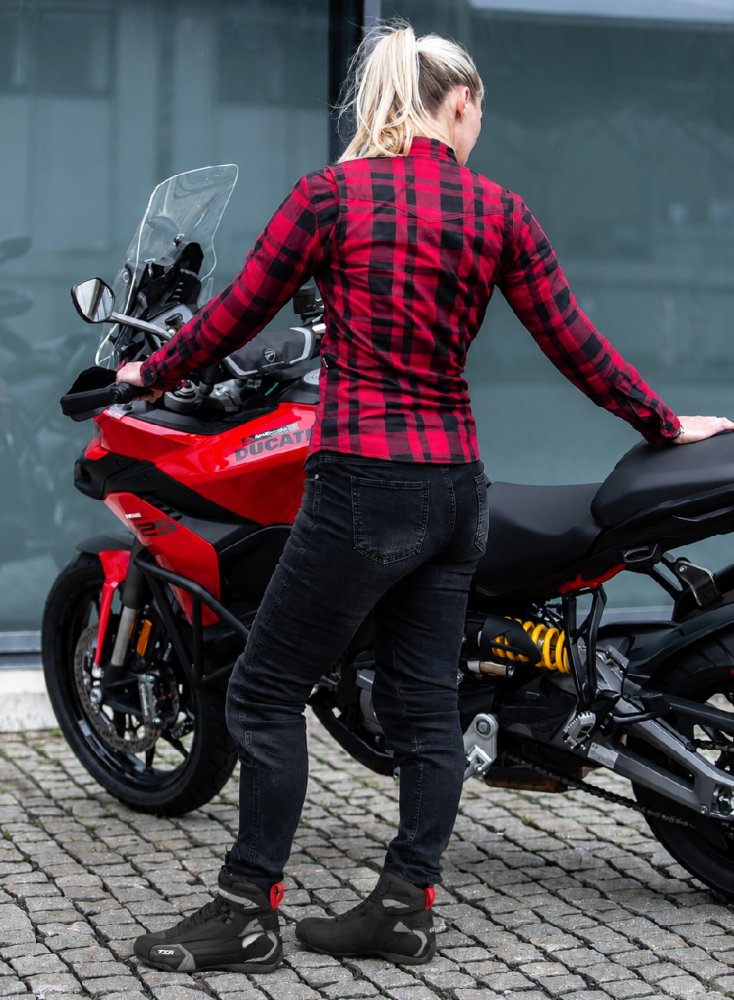 Dámská košile na motorku TXR Dixon červená – foto 6