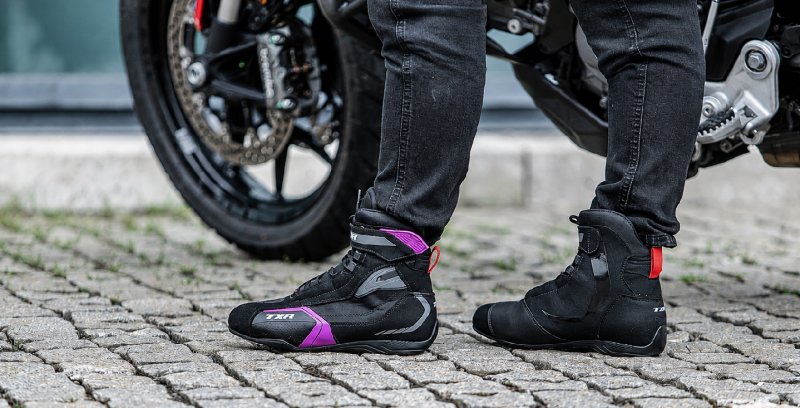 Dámské boty na motorku TXR Xline černo-růžové – foto 6