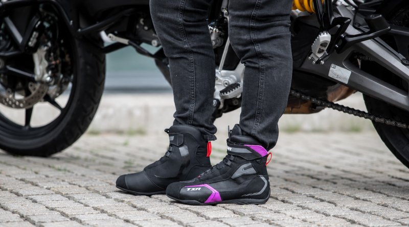 Dámské boty na motorku TXR Xline černo-růžové – foto 3