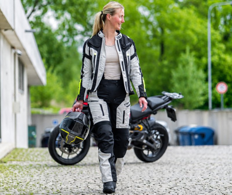 Dámské kalhoty na motorku TXR Expedition černo-šedé – foto 10