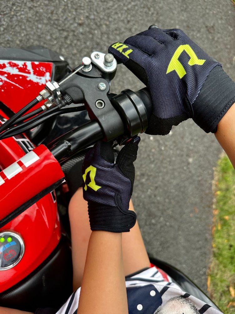 Dětské rukavice na motorku TXR Lite černo-fluo žluté – foto 5