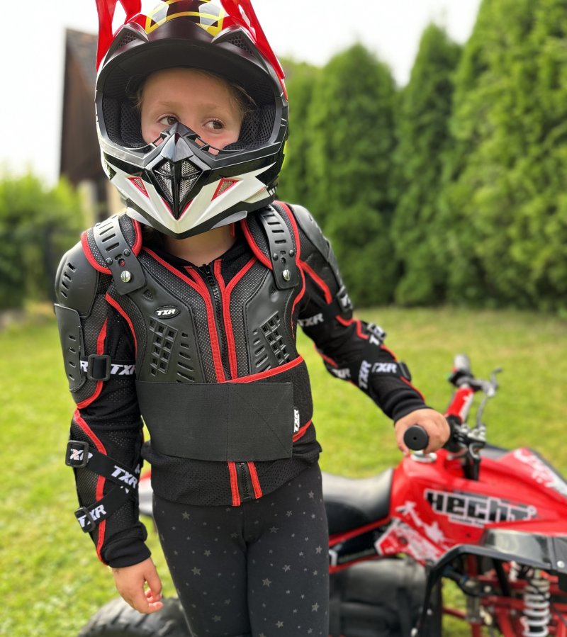 Dětský chránič těla TXR Guard černo-červený – foto 4