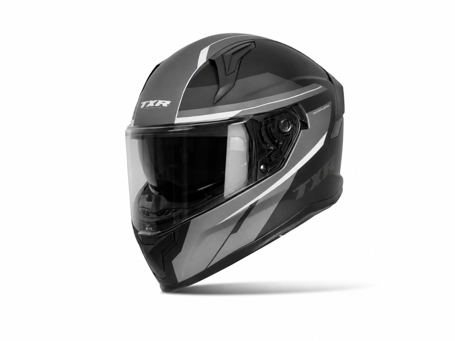 Integrální helma na motorku TXR Raptor černo-šedo-bílá