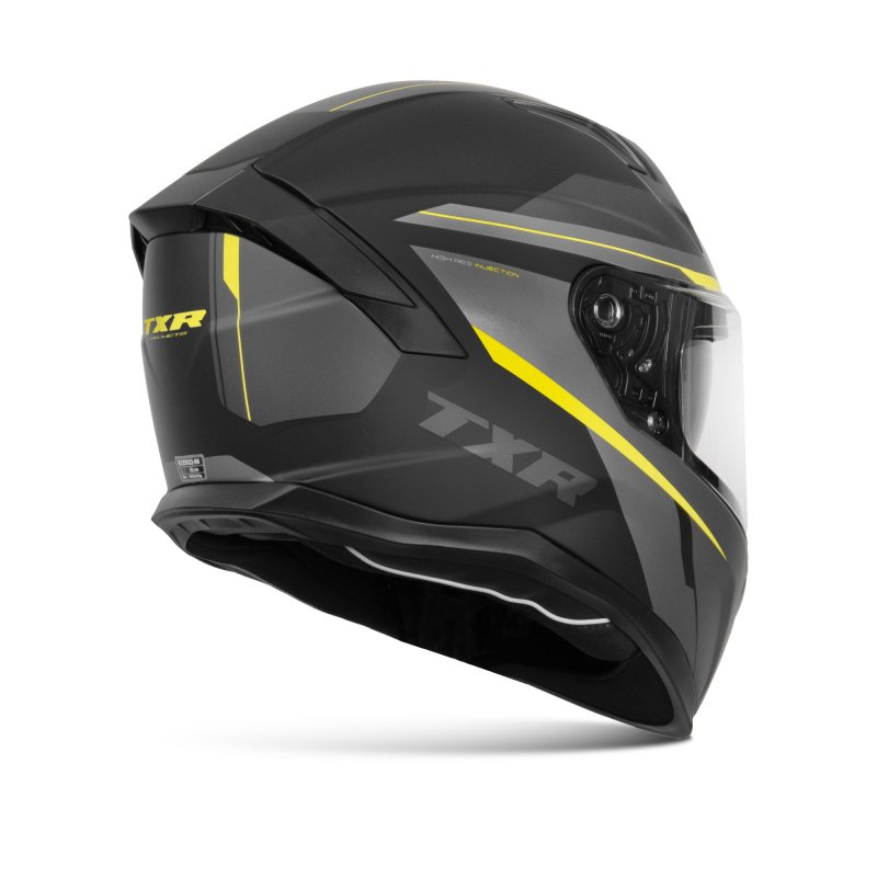 Integrální helma na motorku TXR Raptor černo-šedo-fluo žlutá – foto 3