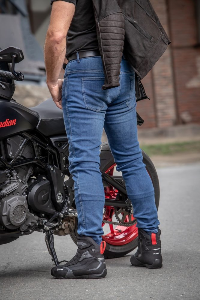Jeansy na motorku TXR Sonic světle modré – foto 5
