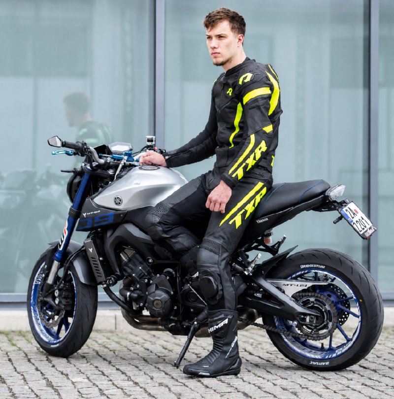 Kombinéza na motorku TXR GP1 černo-fluo-žlutá – foto 14