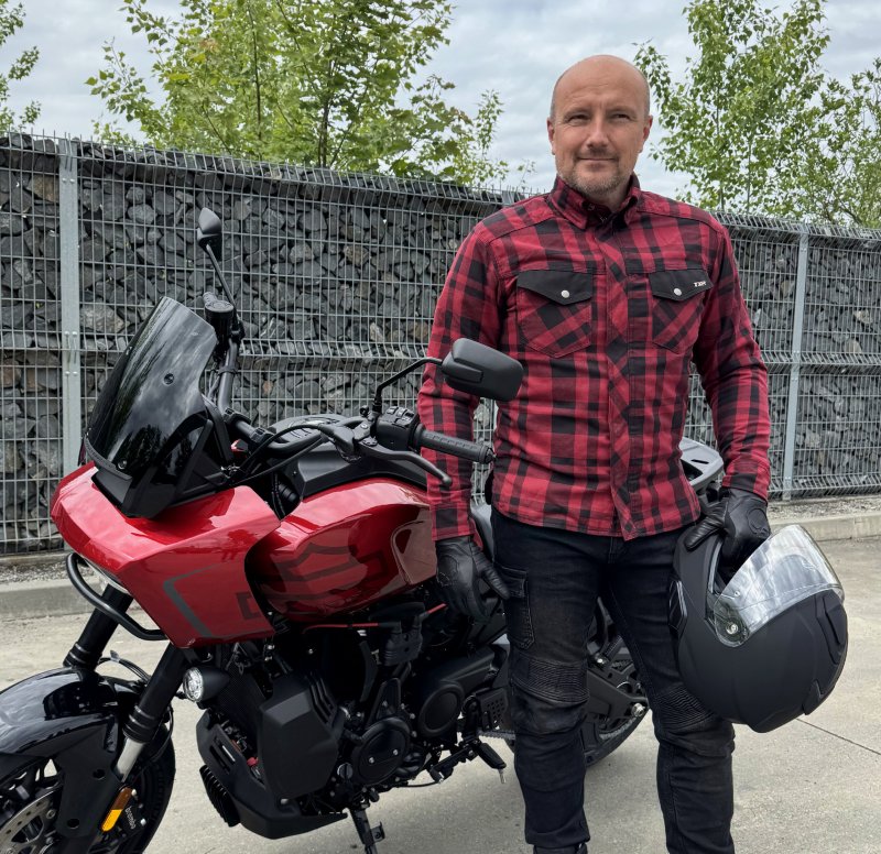 Košile na motorku TXR Dixon červená – foto 4