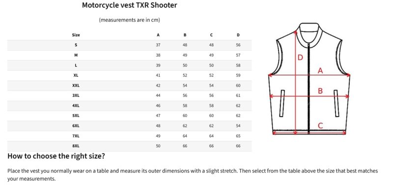 Kožená vesta na motorku TXR Shooter – foto 6