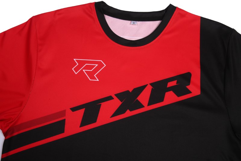 Motokrosový dres TXR Vortex černo-červený – foto 4