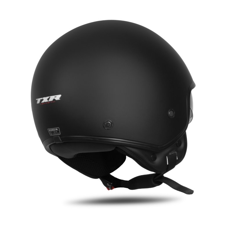 Otevřená helma na motorku TXR Glide černá matná – foto 4